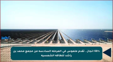 68% إنجاز.. تقدم ملموس في المرحلة السادسة من مجمع محمد بن راشد للطاقة الشمسية